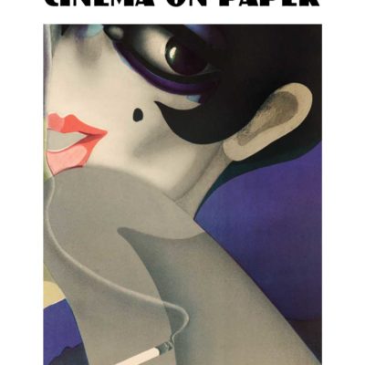 The front cover of the book 'Cinema On Paper: The Graphic Genius of Movie Posters' By Dwight M. Cleveland. Features a cropped image of the Czech poster of the film 'Cabaret' starring Liza Minelli directed by Bob Fosse